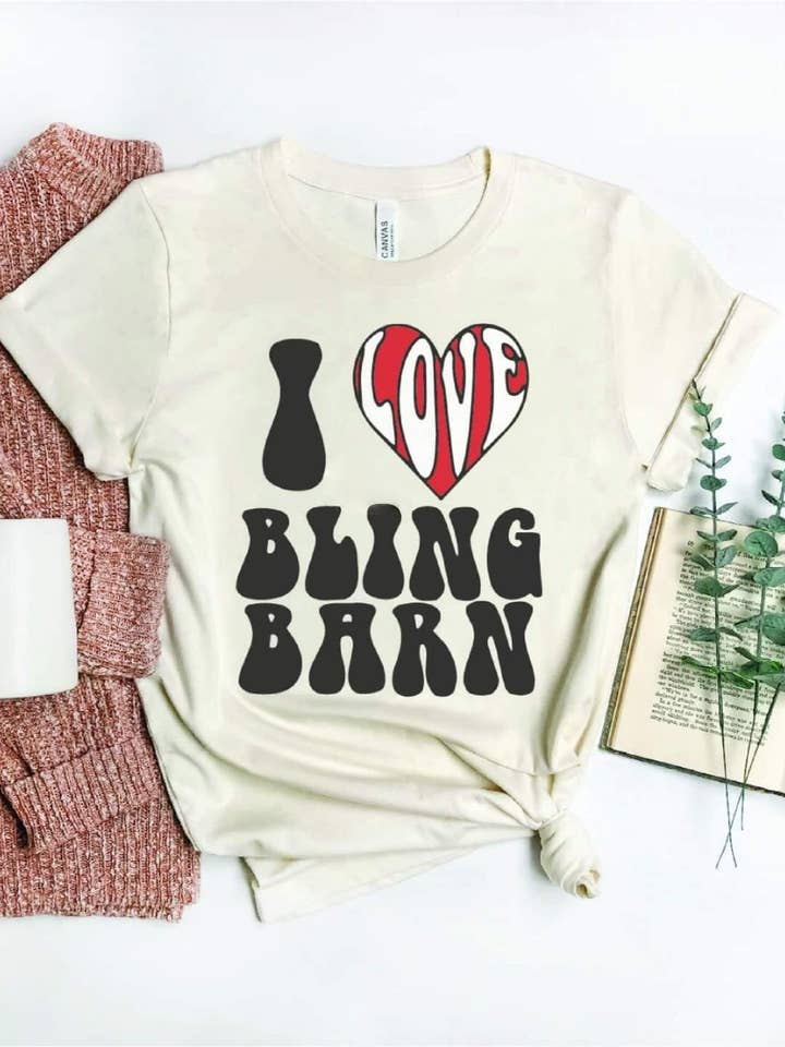 Adoro T-shirt Gráfica Bling Barn por atacado de The Bling Barn