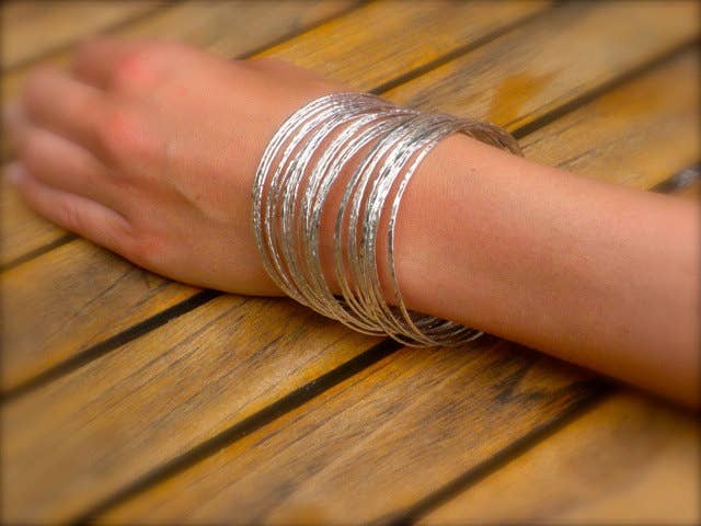 Sanyork Fair Trade – Engroshandel Armbånd – Alpaca Sølv Armbånd Hamret Armbånd 8" Individuel0