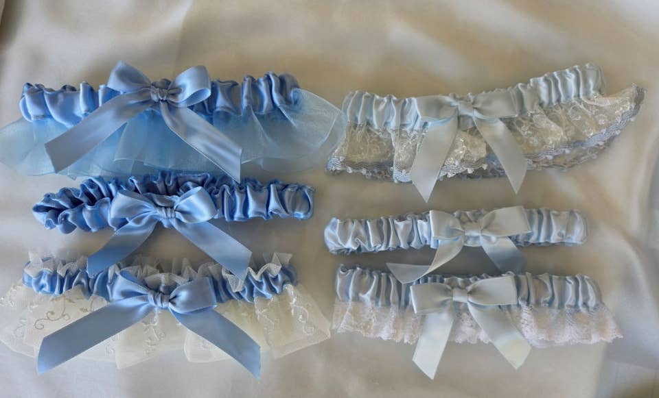 Simply Charming - Wholesale Jarretellengordel - Dames - Set van 6 Touch of Blue kousenbanden2