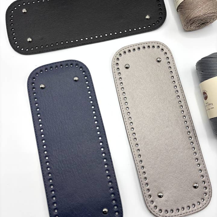 Sensy - Wholesale Knitting/Crochet Supplies - PU Leather Large Bag Base, Bag Bottom Pad (12 Cm x 33 Cm)