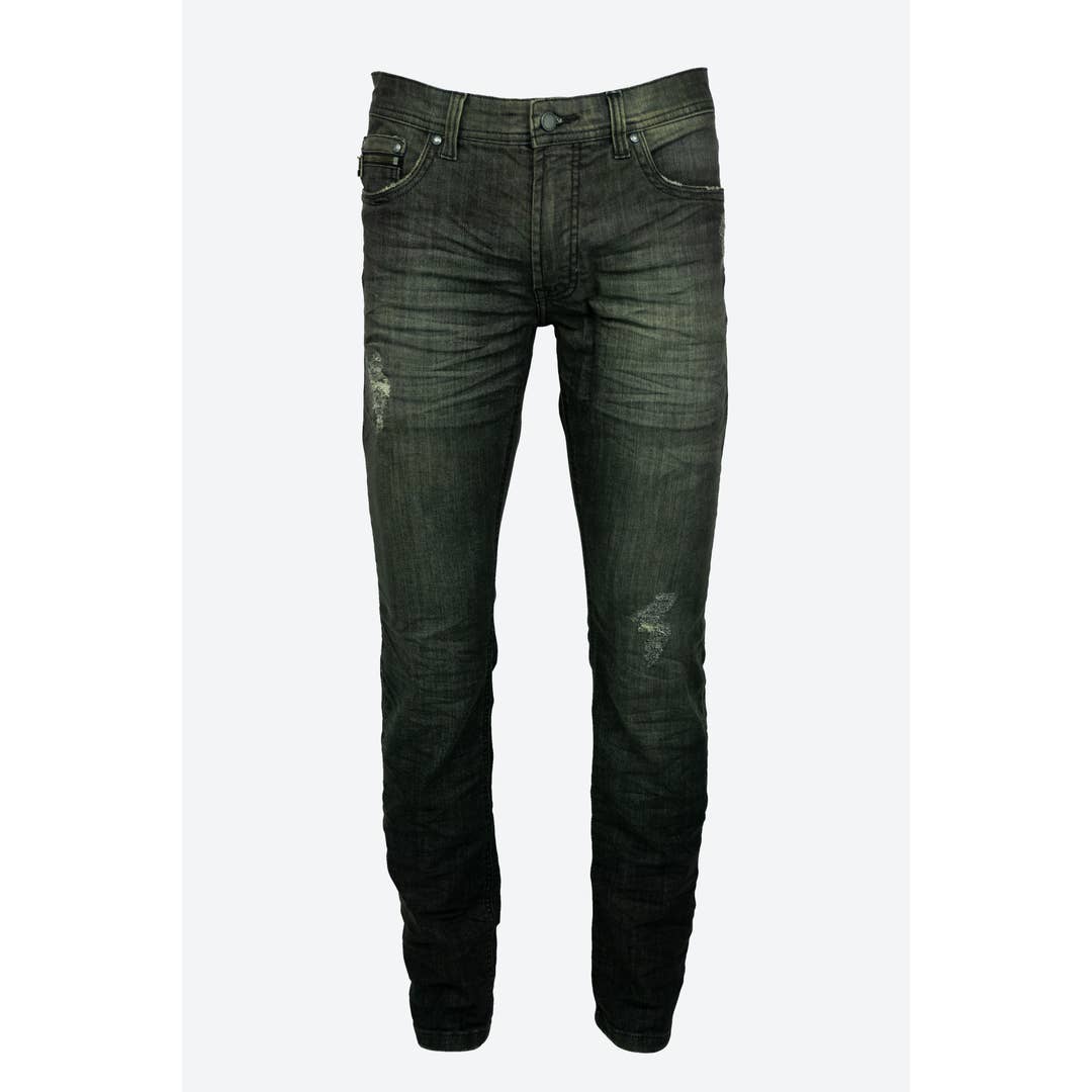 86A Jeans - Wholesale Jeans - Men's - Slim Splatter - Faded Charcoal