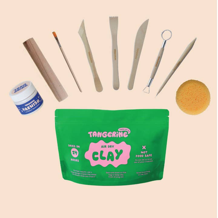 Tangerine Art Kits - Wholesale DIY Craft Kit - Air-Dry Clay1
