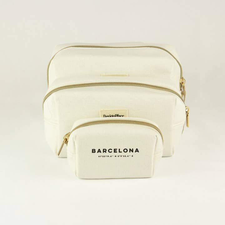 DesignPlace - Wholesale Pouch - Women's - Bolsa de algodón con coordenadas de Barcelona mediana1