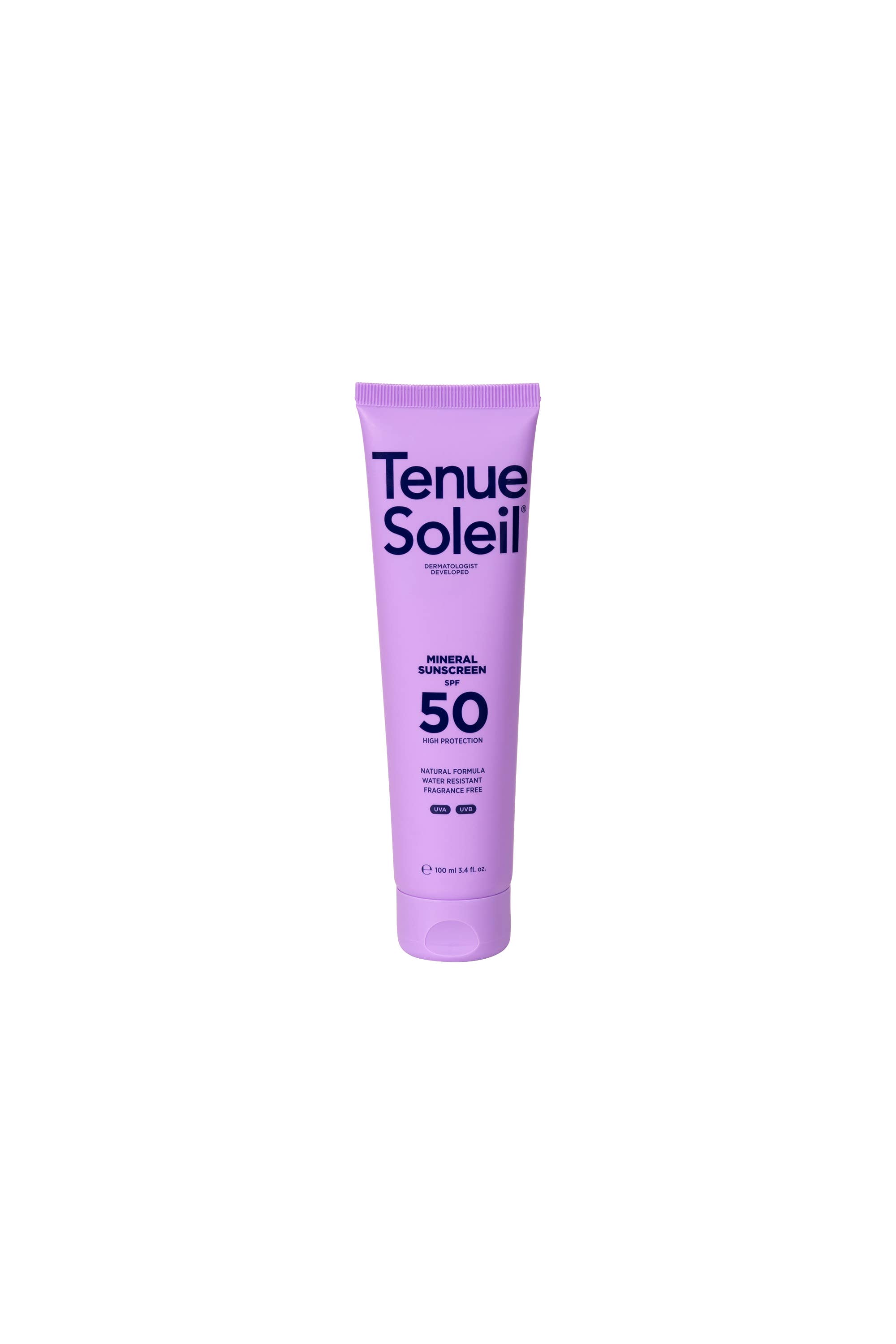 Tenue Soleil – Engroshandel Solcreme – Tenue Soleil® mineral solcreme SPF50, 100 ml