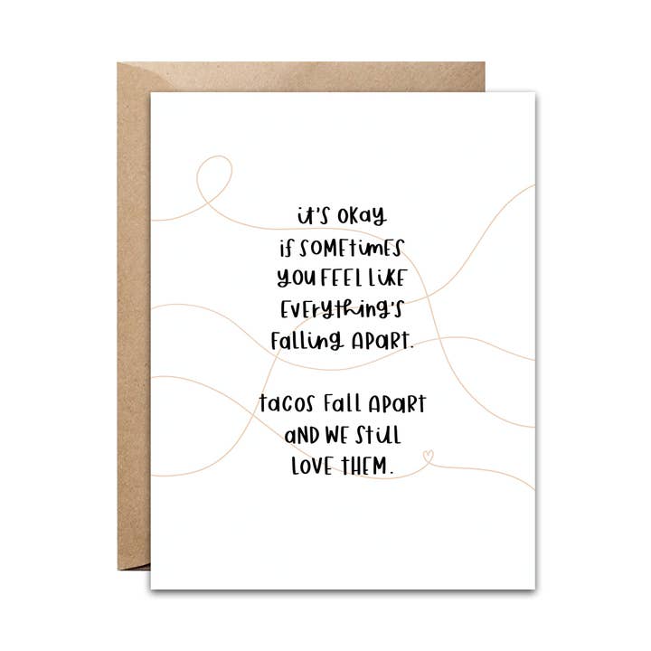 Taco Love Card for wholesale by pixel paper hearts
