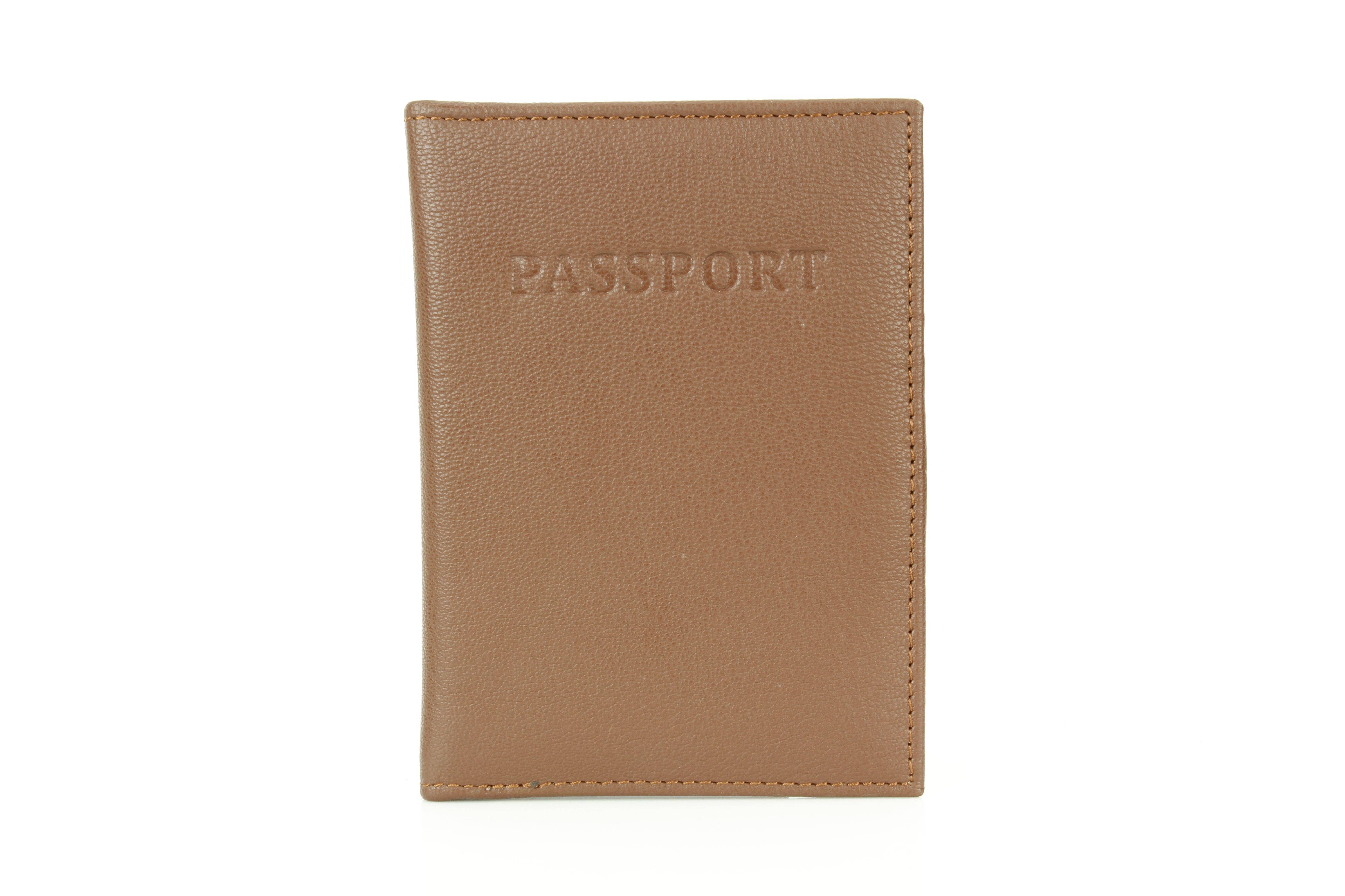 Leather Impressions Inc - Wholesale Passport Case - Unisex - Leather Passport Holder with Card Slots RB LW 21 100515
