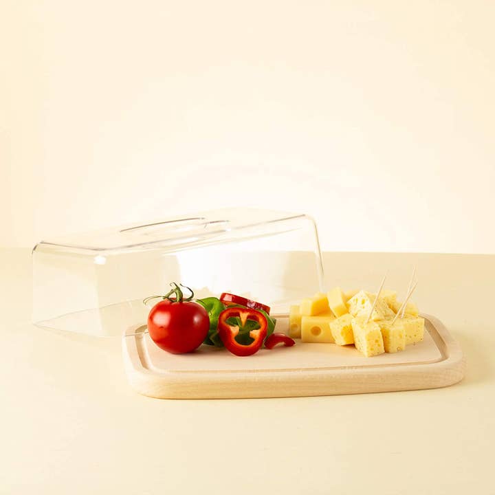 Tuuli GmbH - Wholesale Cutting Board - Wooden Cutting Board with Lid - Cheese Cover 28 x 18 cm4