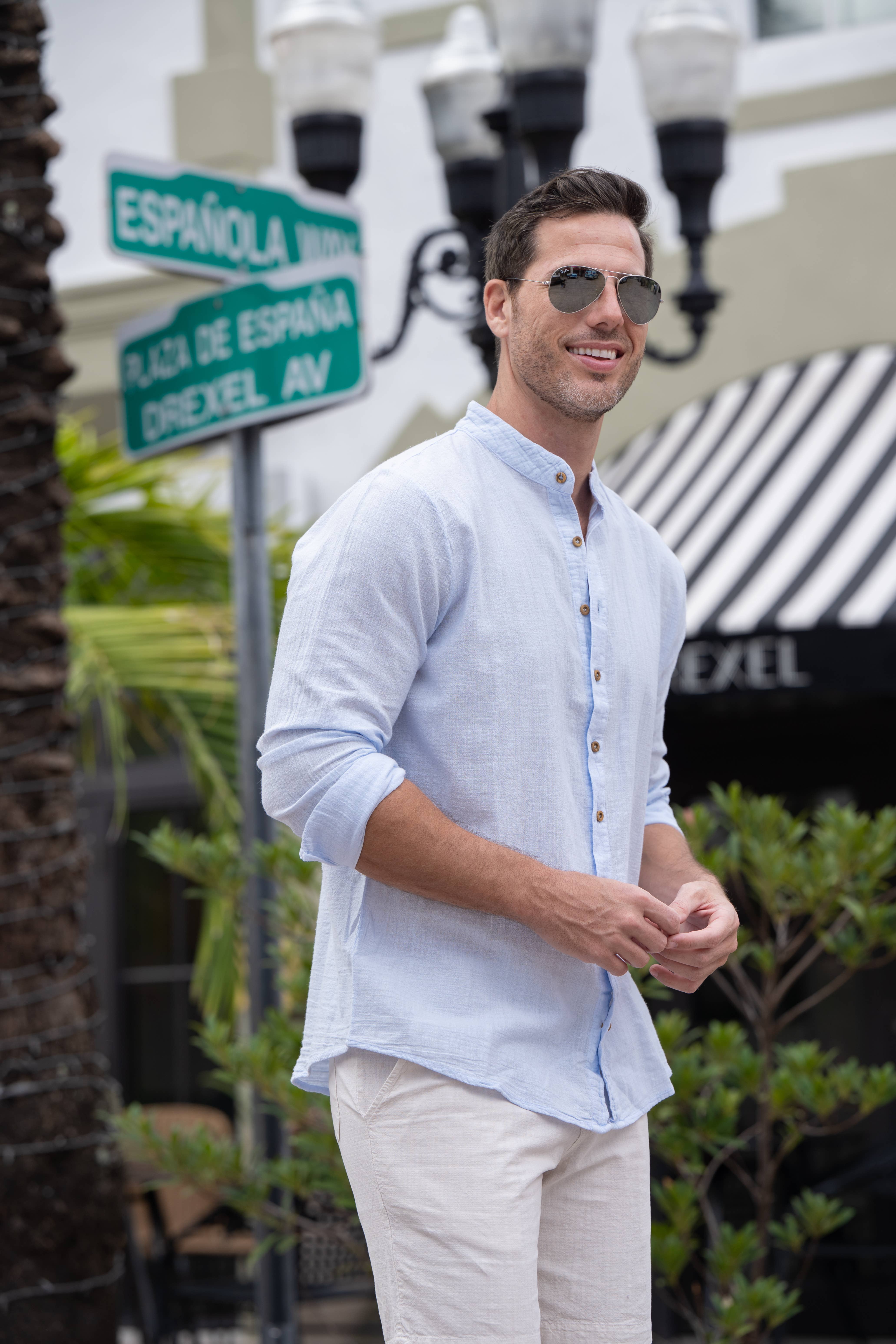 Cotton Natural - Wholesale Button Down Shirt - Men's - Luigi Shirt4