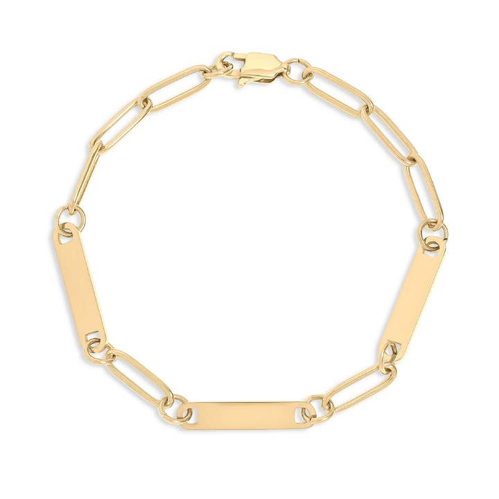 Paperclip Link Bracelet for wholesale by Mint + Sky