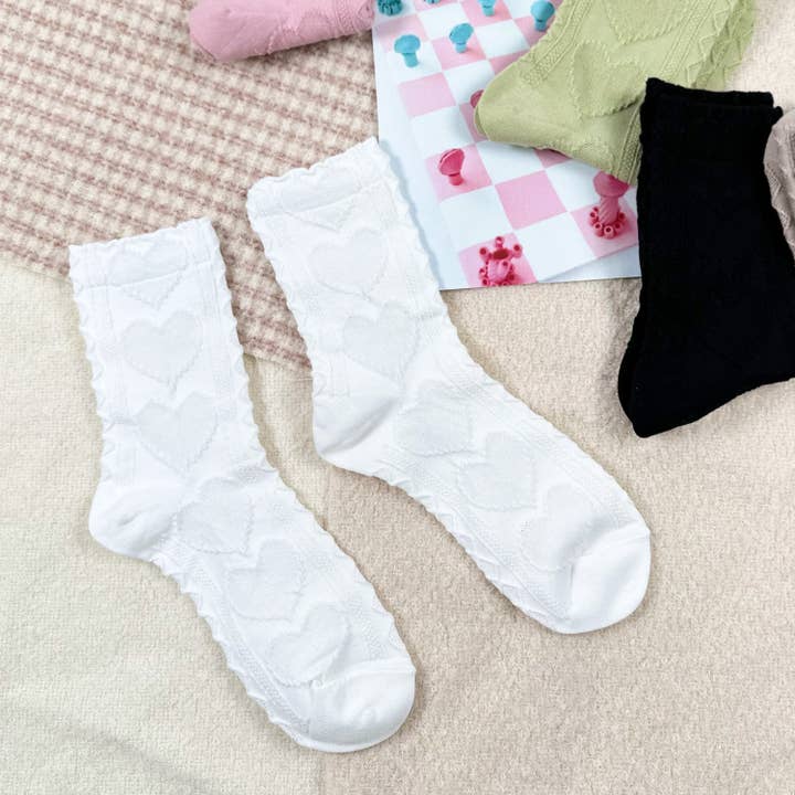 7DAYSSOCKS - Wholesale Socks - Women's - Women's Crew Heart Twist Socks8
