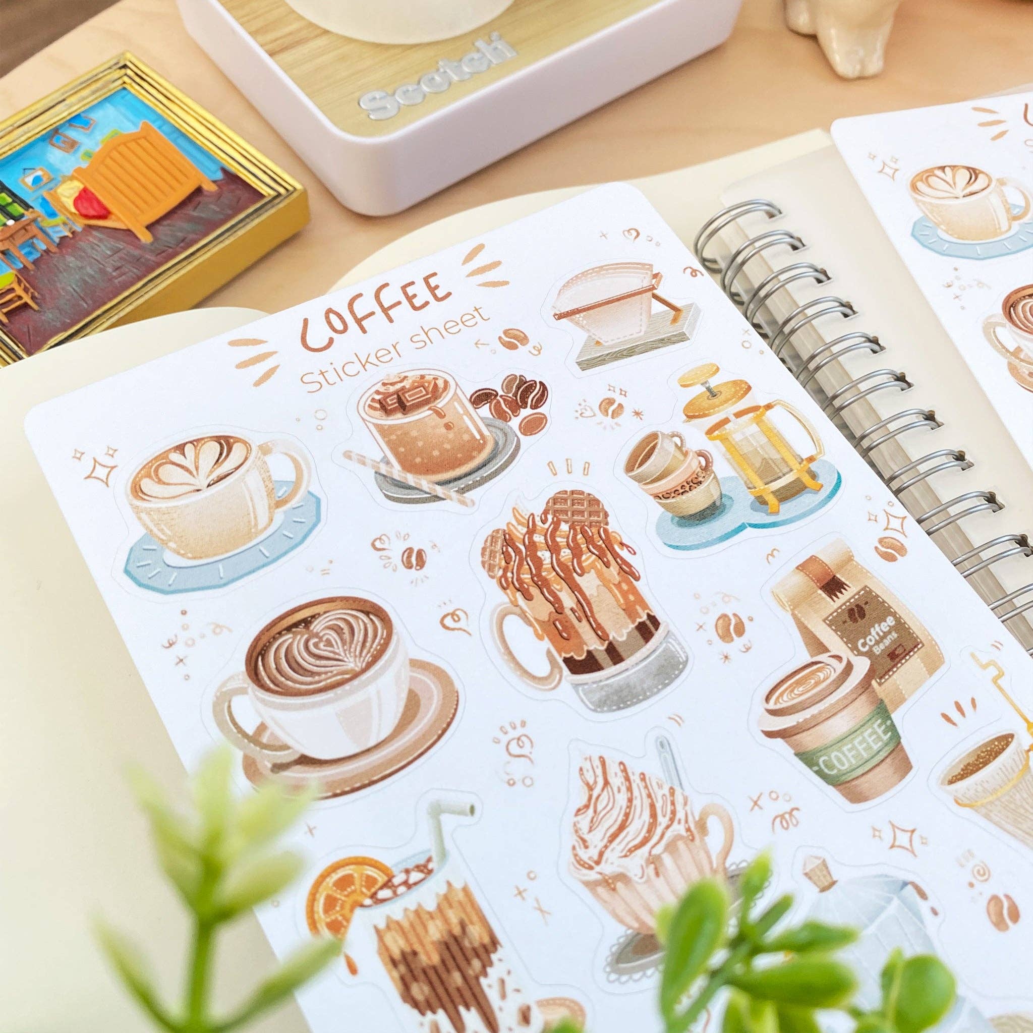Lettoon - Wholesale Sticker - Sticker Sheet - Coffee2