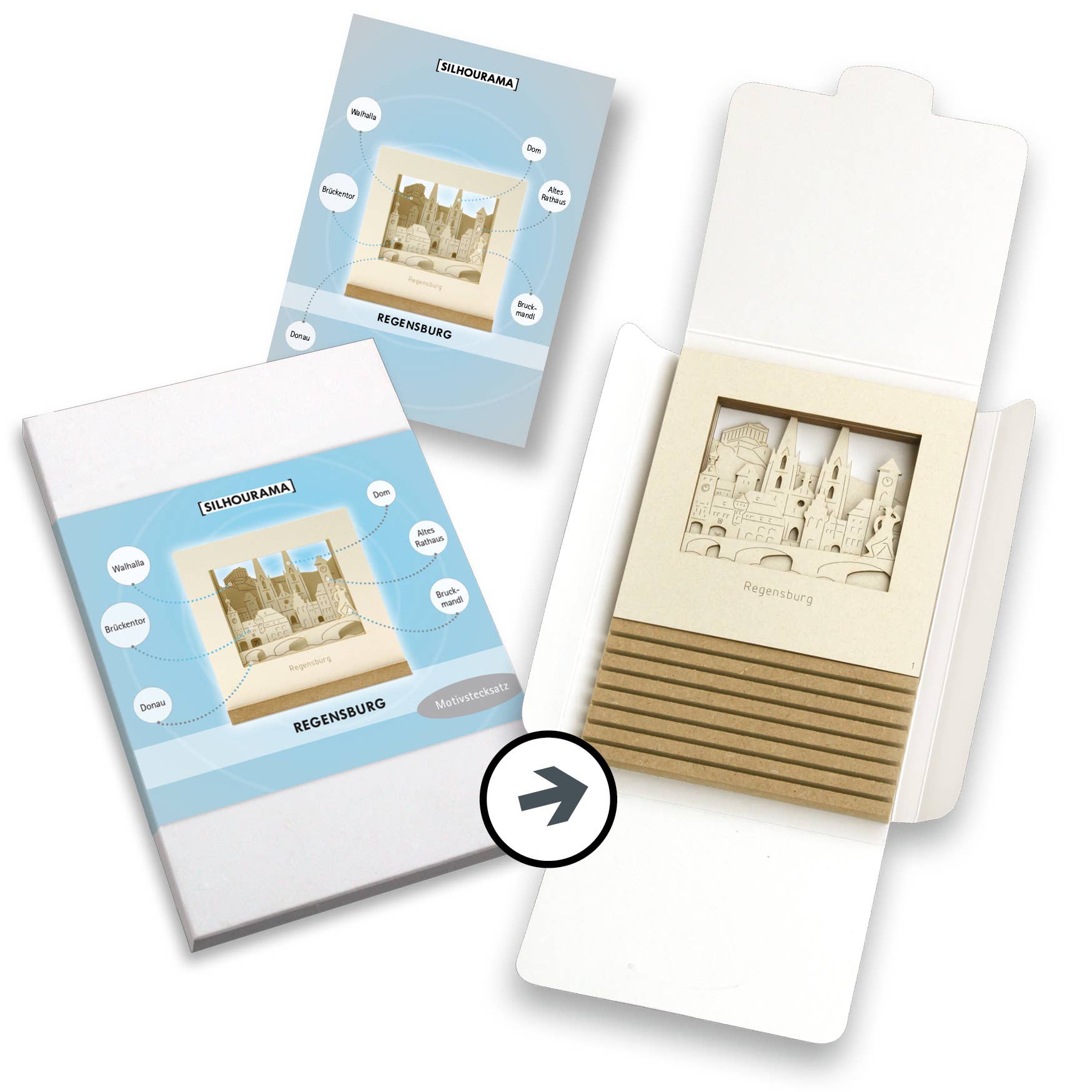 SILHOUBOX - Wholesale DIY Craft Kit - Regensburg-Silhoubox L — gift item2