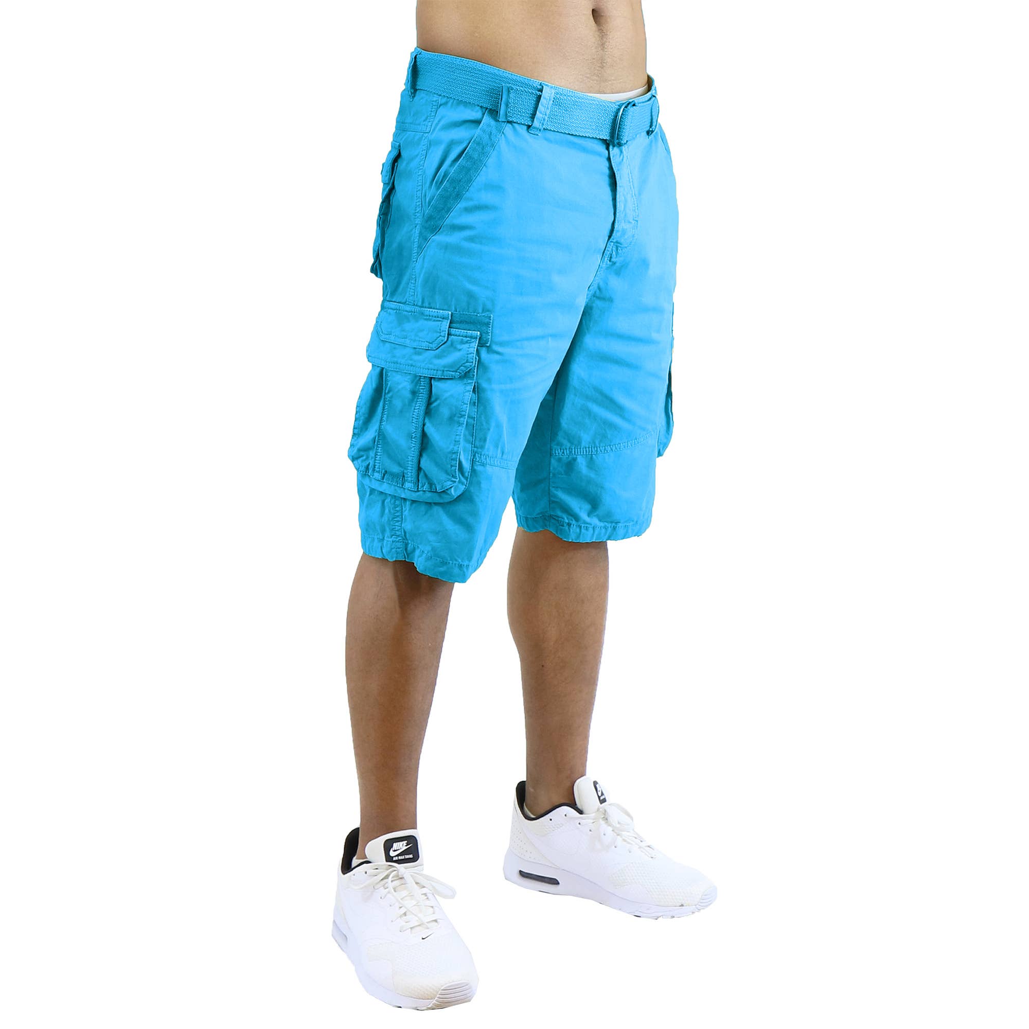 Galaxy By Harvic – wholesale Shorts – Men's – Men's Classic-Fit Distressed Belted Cargo Shorts9