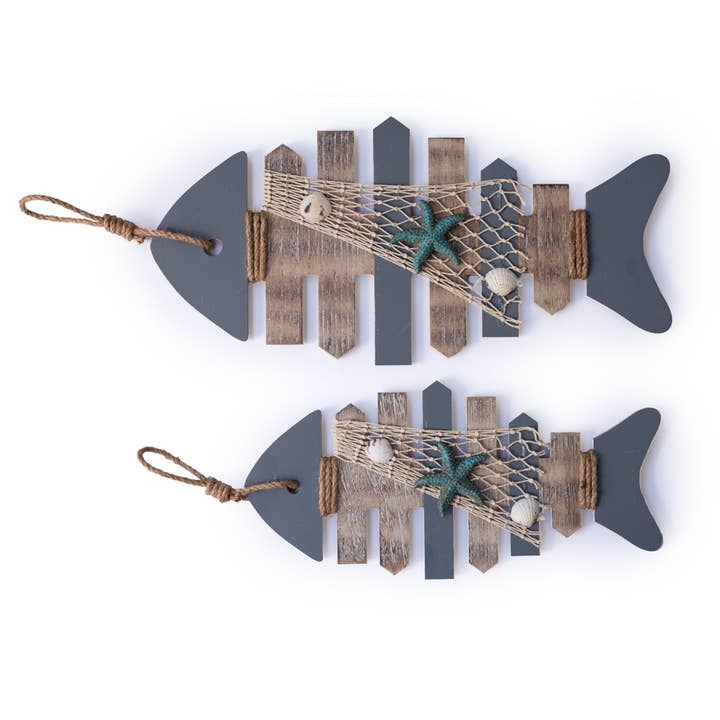 EcoFreax - Wholesale Decorative Plate/Dish/Bowl - "SALE" Wooden Nautical Rustic Fish Wall Decor Sign