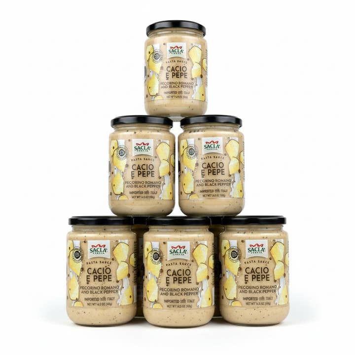 Sacla - Wholesale Pasta Sauce - Sacla Italy Cacio e Pepe White Pasta Sauce 6x14.5oz Imported1