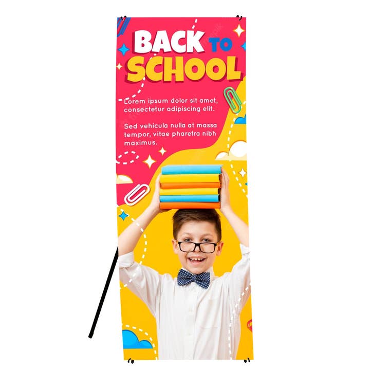 Curl-Free Roll-Up Banner Stand – 24″×62½" ″ for wholesale by DisplayCanada