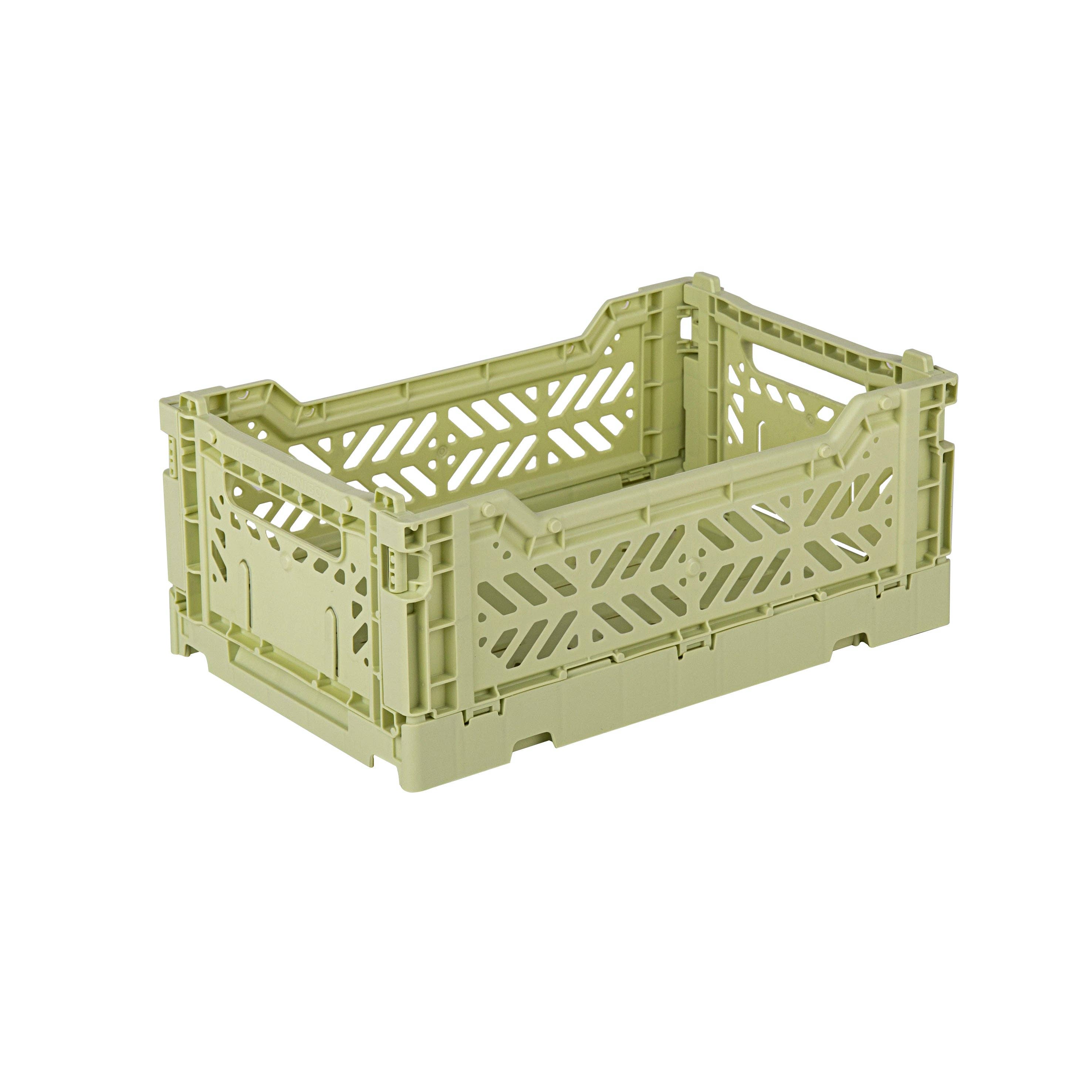 Pinky's Wholesale - Wholesale Storage Bin - AyKasa - Mini Crate - Lime Cream