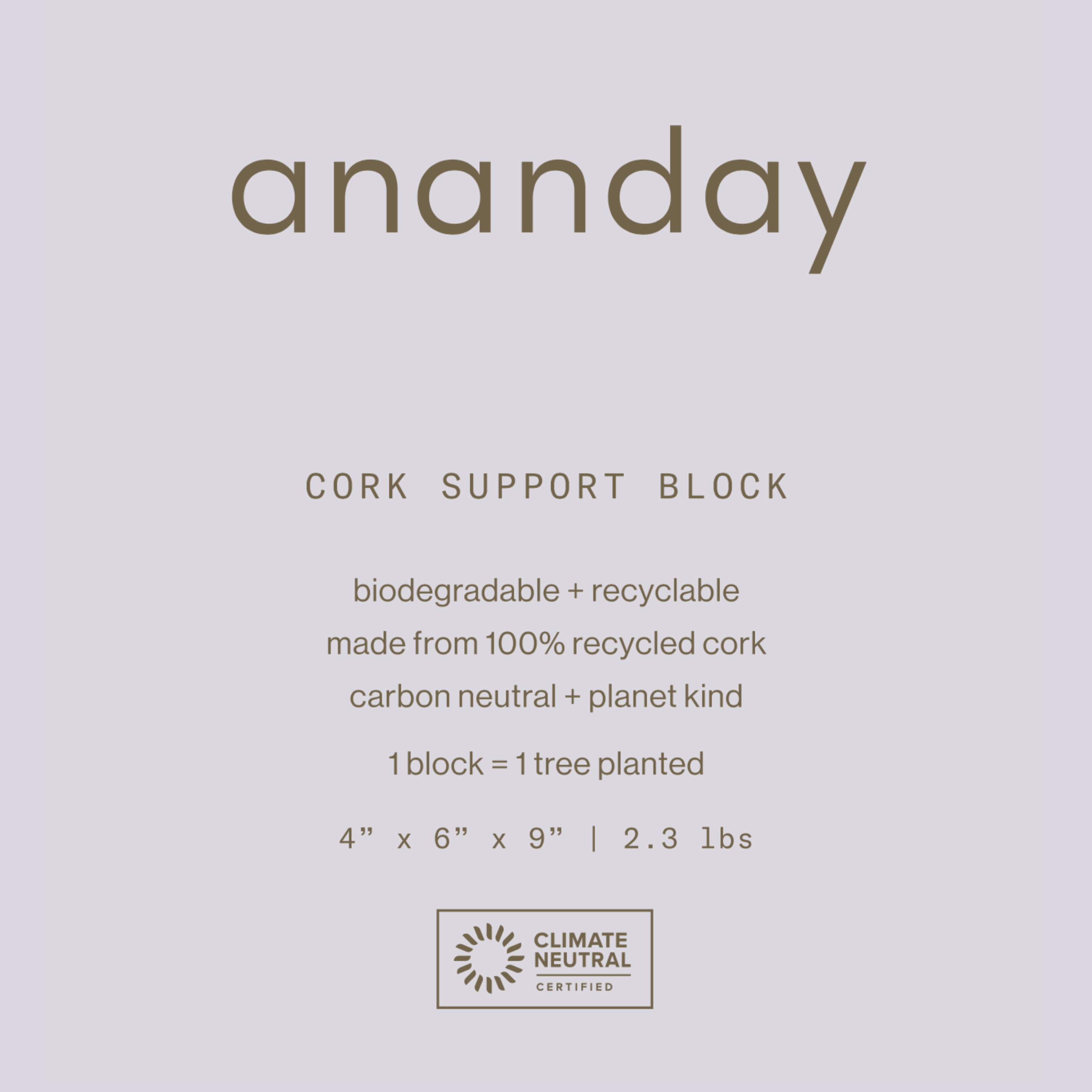 Ananday - Wholesale Yoga Block/Bolster - Cork Yoga Block9