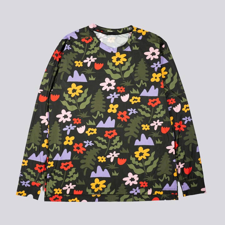 The Athletic x Will Bryant - Men's Alpine Meadow Long Sleeve Tech Tee for wholesale by The Athletic Community