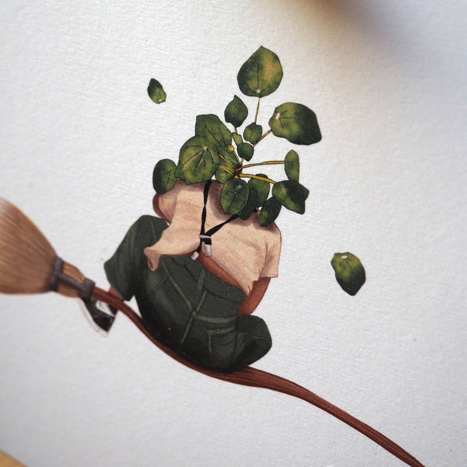 Memere Fougere - Wholesale Everyday Greeting Card - Square card PILEA wizard1