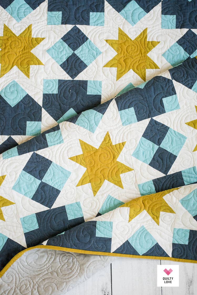 Quilty Love – Großhandel Bastel-Nähset – Night Stars Papier-Quiltmuster5
