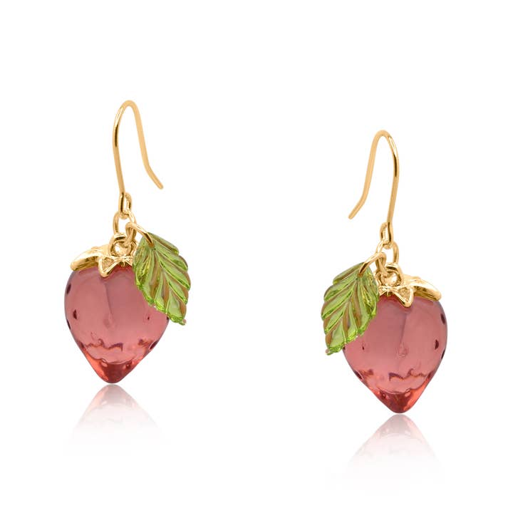 Yagoda Strawberry Drop Earrings for wholesale by Big Metal London