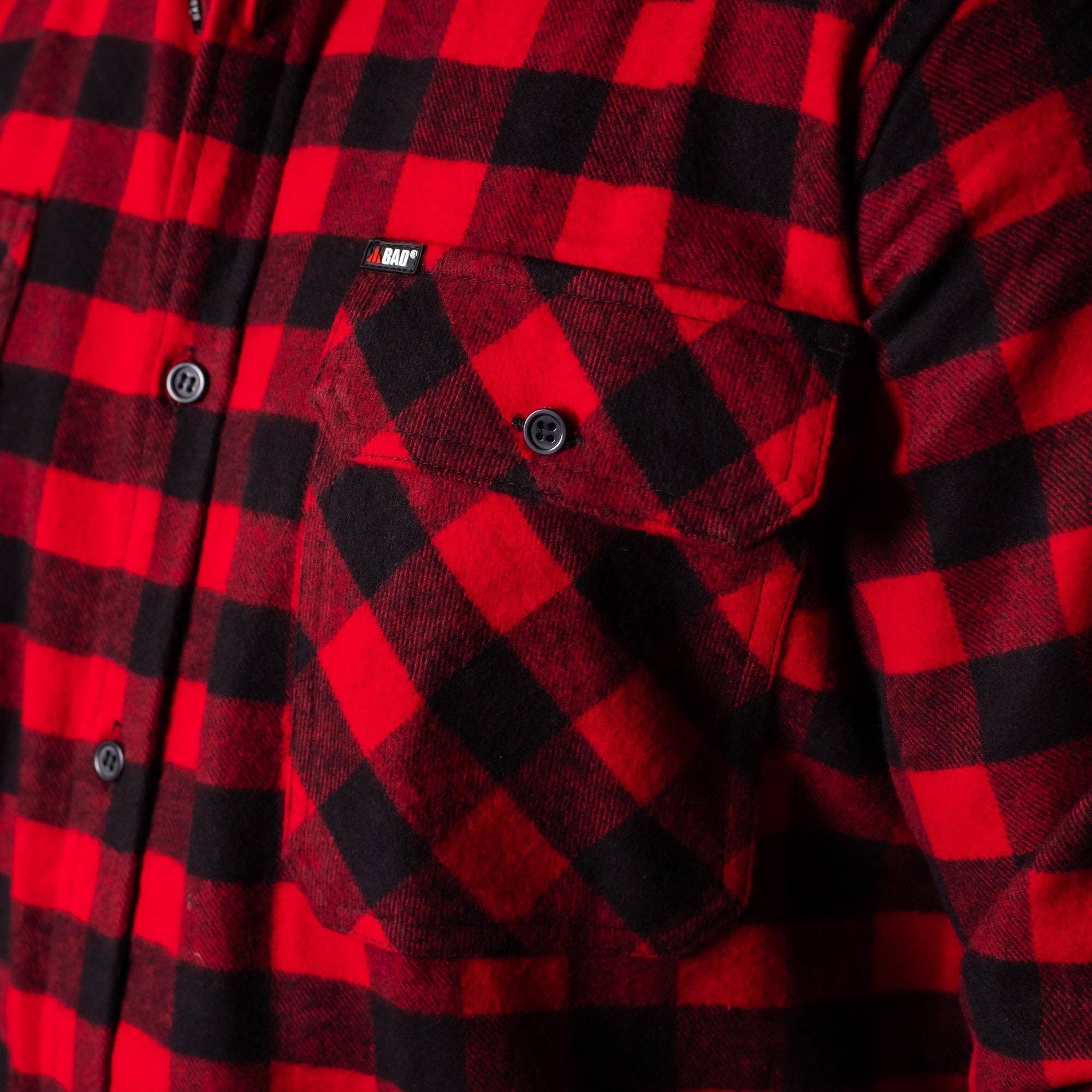 BAD WORKWEAR - Wholesale Button Down Shirt - Men's - BAD® FLANNELETTE CHECK L/S SHIRT6