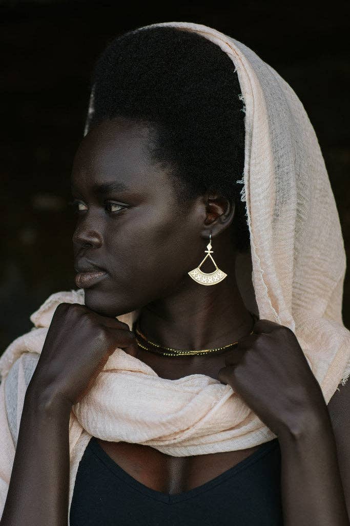 Nakila Collective - Vente Boucles d'oreilles pendantes - Boucles d'oreilles Sienna - Laiton2