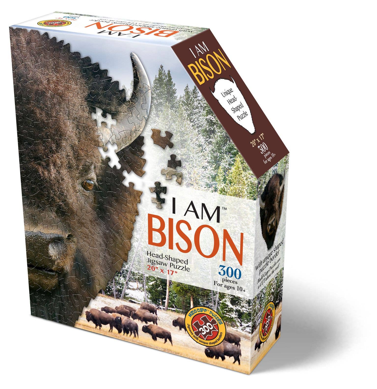 Madd Capp Games & Puzzles - Wholesale Puzzle - Adult - I AM Bison 300 piece jigsaw puzzle gift1