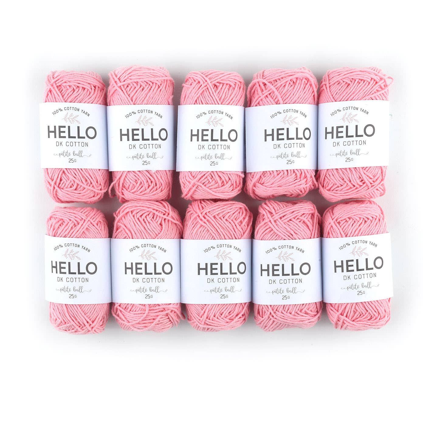 Creative World of Crafts – wholesale Garn – HEJ 100% bomull 25g Amigurumi garn förpackning med 10 bollar1