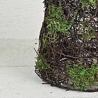 Holiday Depot Inc. - Wholesale Artificial Plant - M10581- 16inH Mossy Rattan Twig Cone Tree2