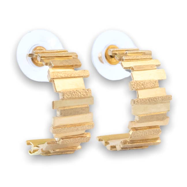 Große Creolen New York Vermeil für den Großhandel von Naya Jewelry