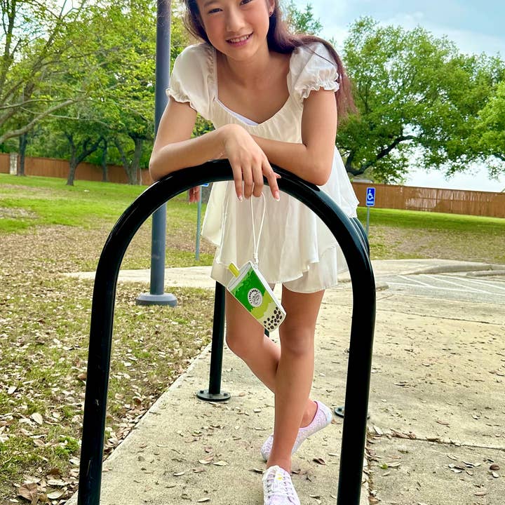 Bewaltz - Wholesale Wristlet - Novelty Wristlet - Matcha Boba Milk Tea3