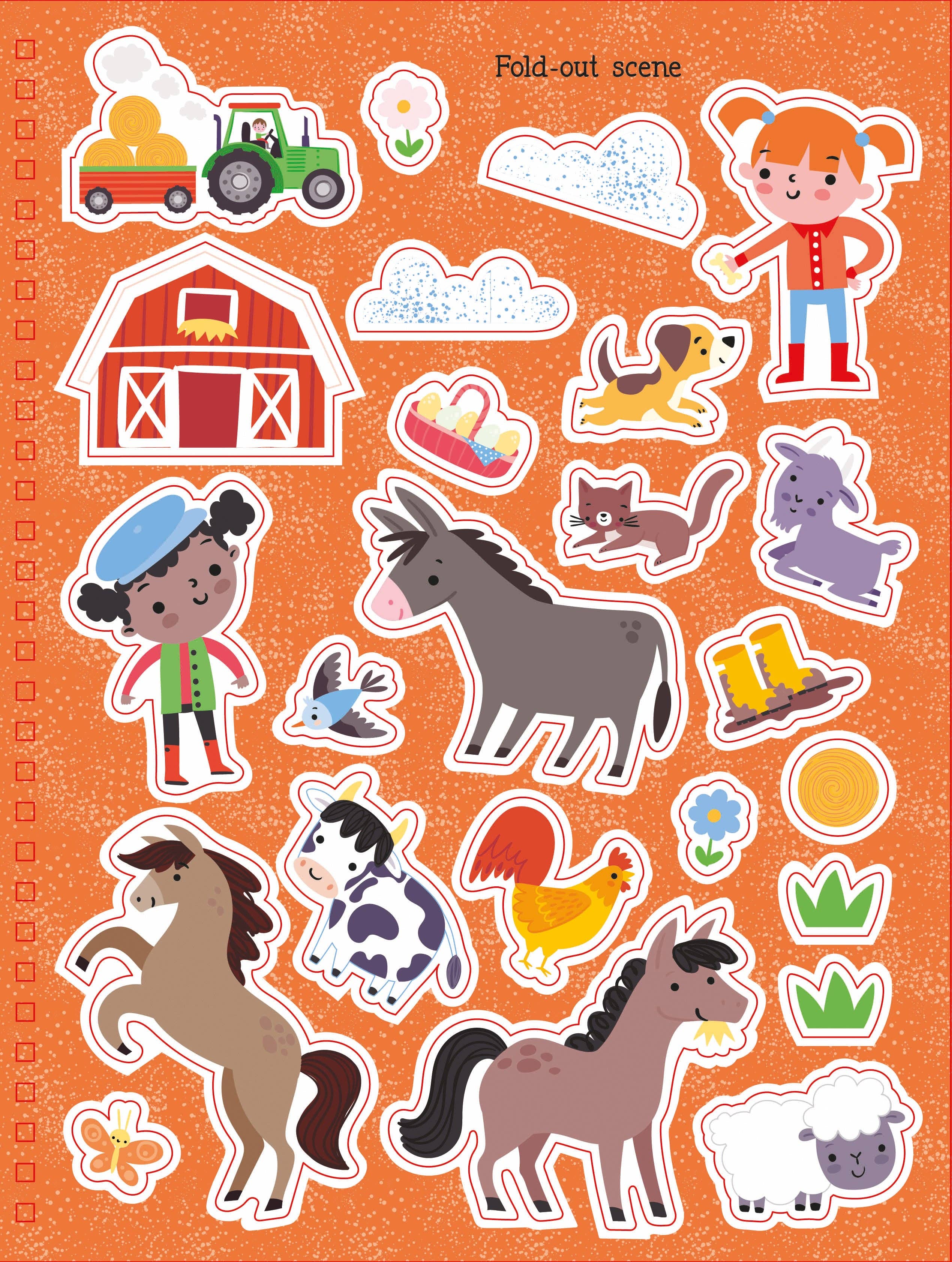Robert Frederick Ltd – wholesale Sticker – Child & baby – Big Sticker Activity Book – Farm1