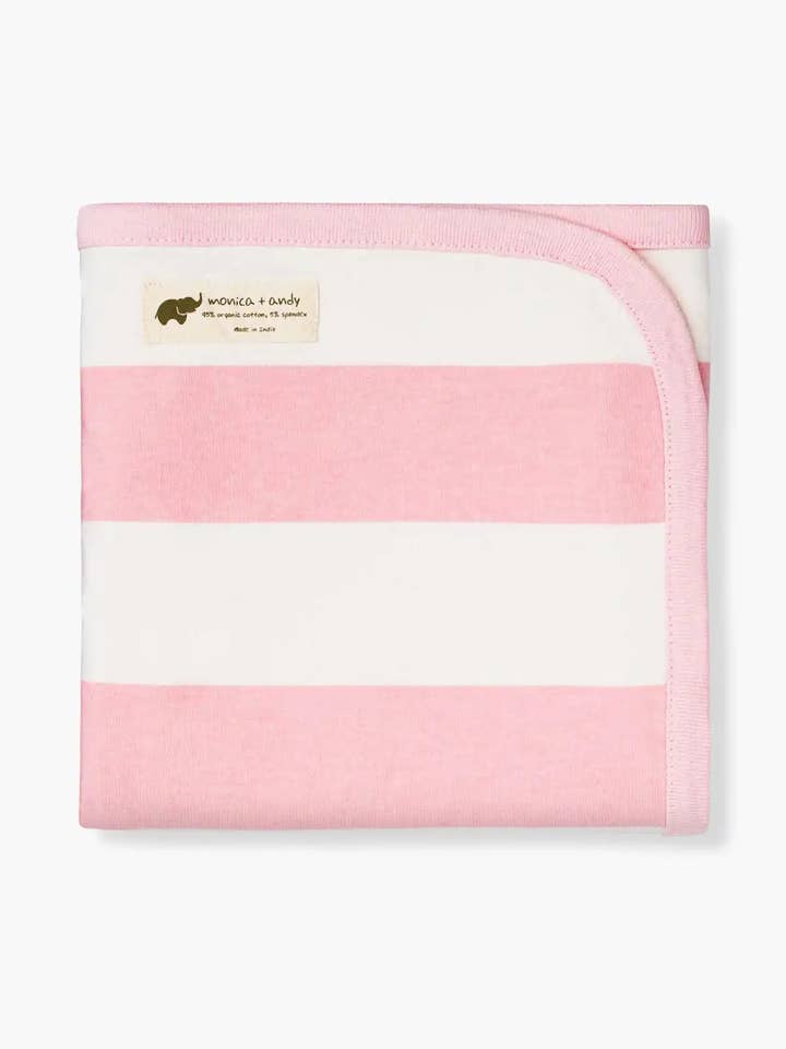 Manta para bebé Coming Home_Raya Cabana Rosa para venta al por mayor de Monica + Andy
