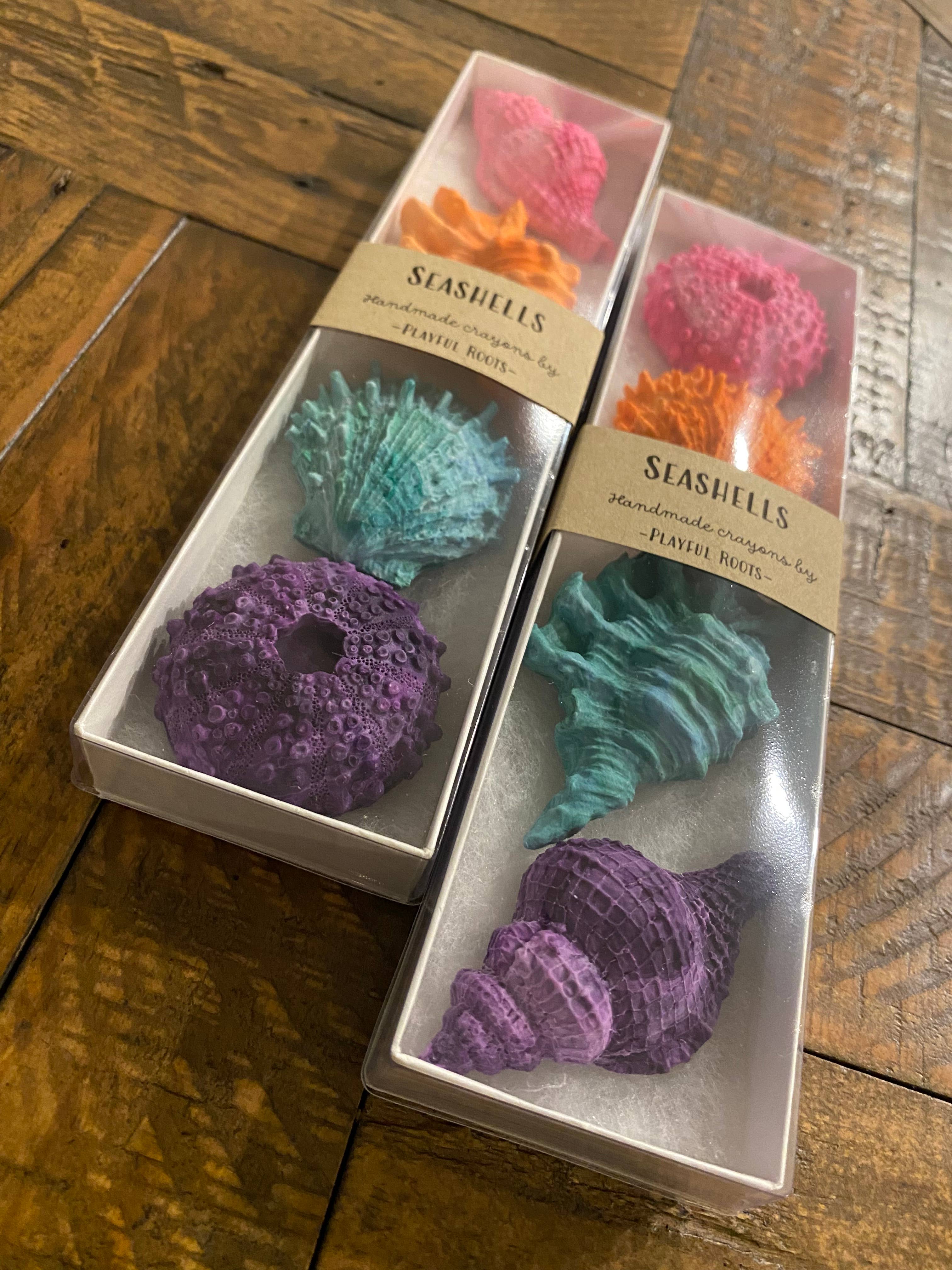 Playful Roots - Wholesale Crayons - Kids & Baby - Seashell Crayon Set -Handmade Non-Toxic Kids Gift1