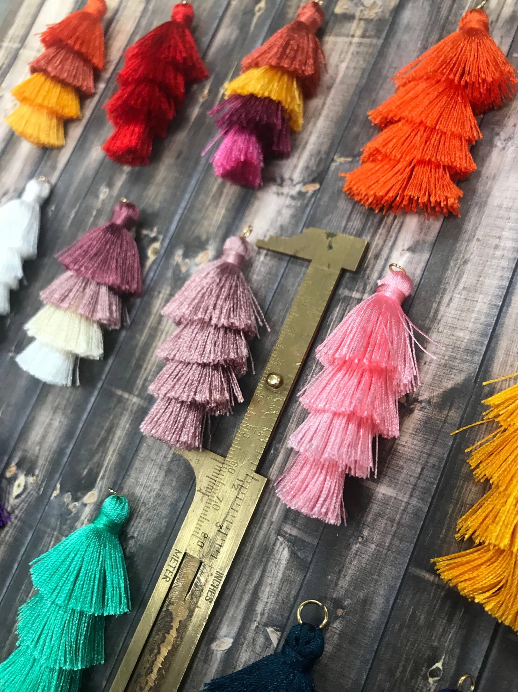 The Bead Bazaar - Wholesale Craft Supplies - Tassels, Handmade Tassels, Tiered Tassels, Jewelry Making, Tassels For Earings, Jewelry Supplies, Earring Tassels6