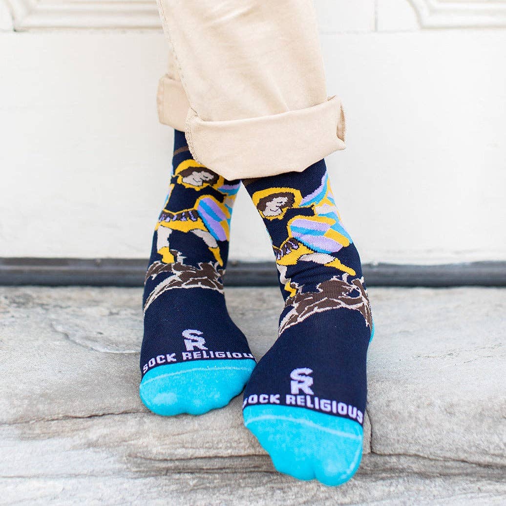 Sock Religious - Wholesale Socks - Unisex - St. Michael Adult Socks1