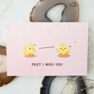 I Miss You Card - Long Distance Card - Greeting for wholesale by Science cobs
