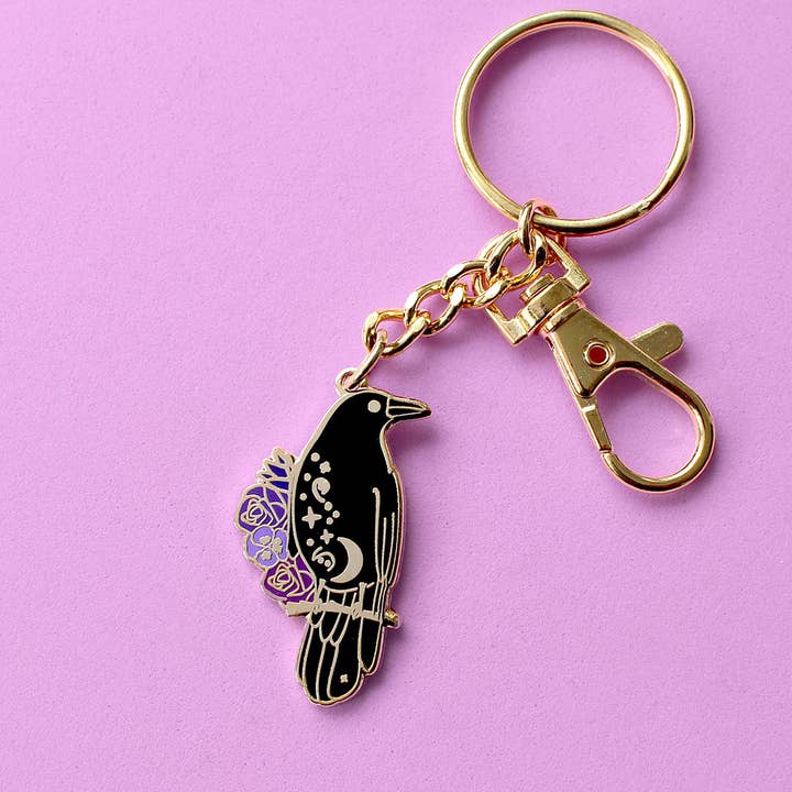 Crow sleutelhanger voor wholesale door Glitter Punk