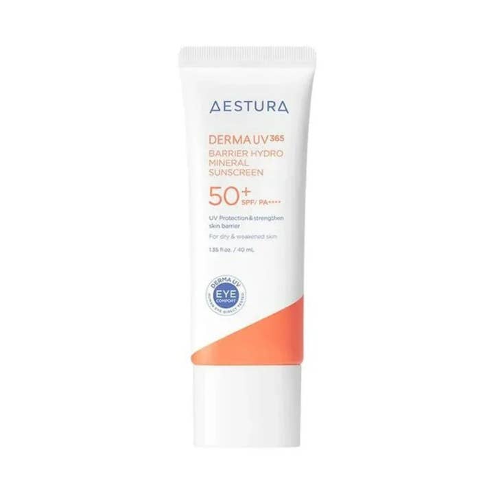 AESTURA Derma UV 365 Barrier Moisture Inorganic Sunscreen for wholesale by K Motives Beauty