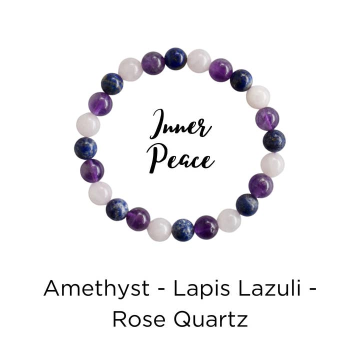 Pulseras de Sanación | PAZ INTERIOR | Pulsera de Cristales de Piedras Preciosas para venta al por mayor de Soothing Crystals