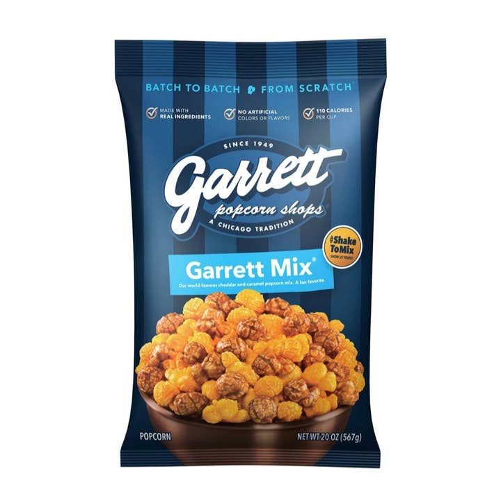 Majestic Wholesale - Wholesale Popcorn - Garrett Popcorn Shops Garrett Mix 20oz Cheese & Caramel0