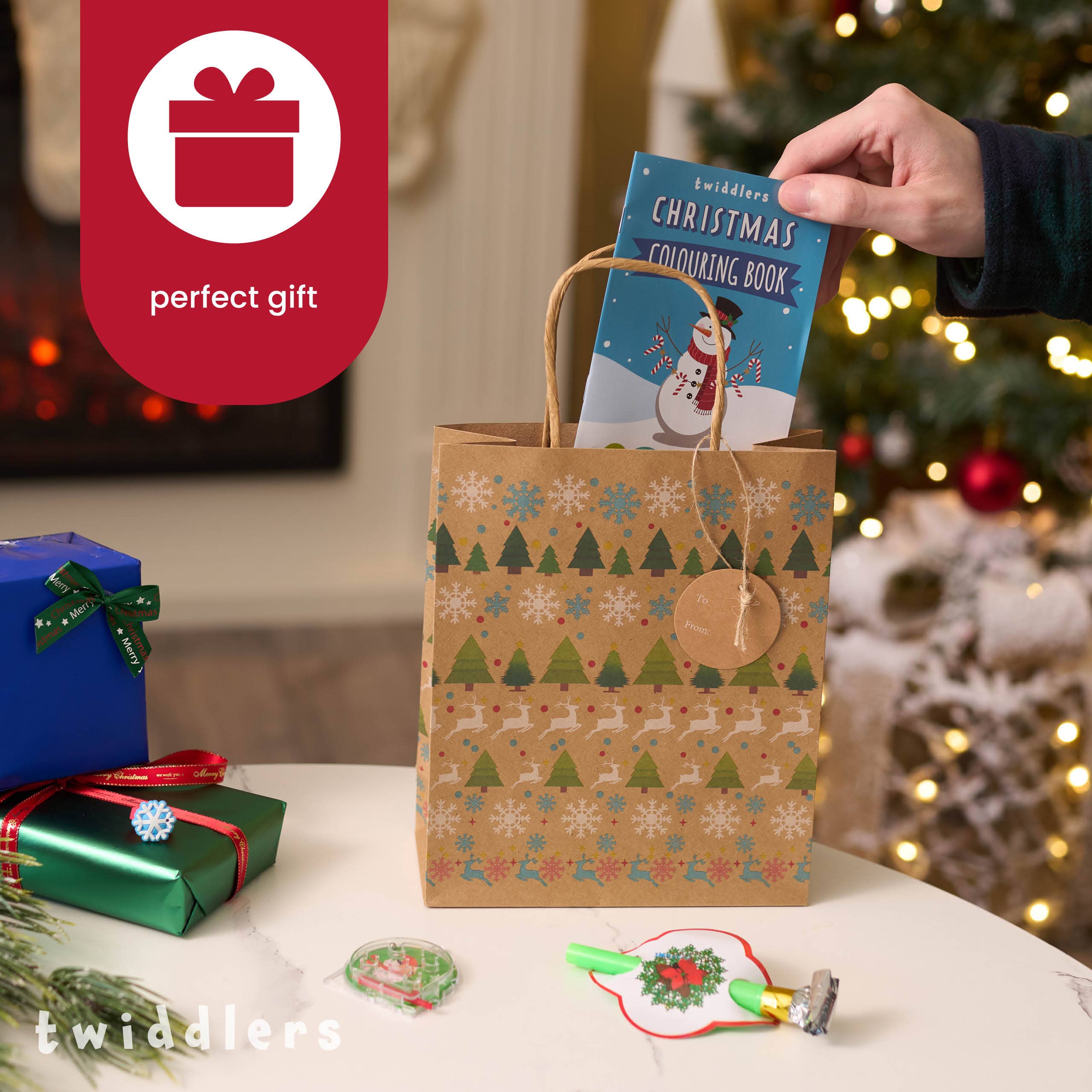 The Twiddlers - Vendita all'ingrosso Libro da colorare e attività - Bambini e neonati - 36 Mini Libri da Colorare di Natale per Bambini, Formato A63