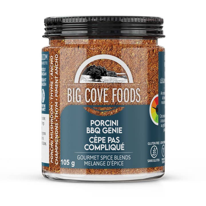Big Cove Porcini BBQ Genie Spice Blend for wholesale by Big Cove Foods