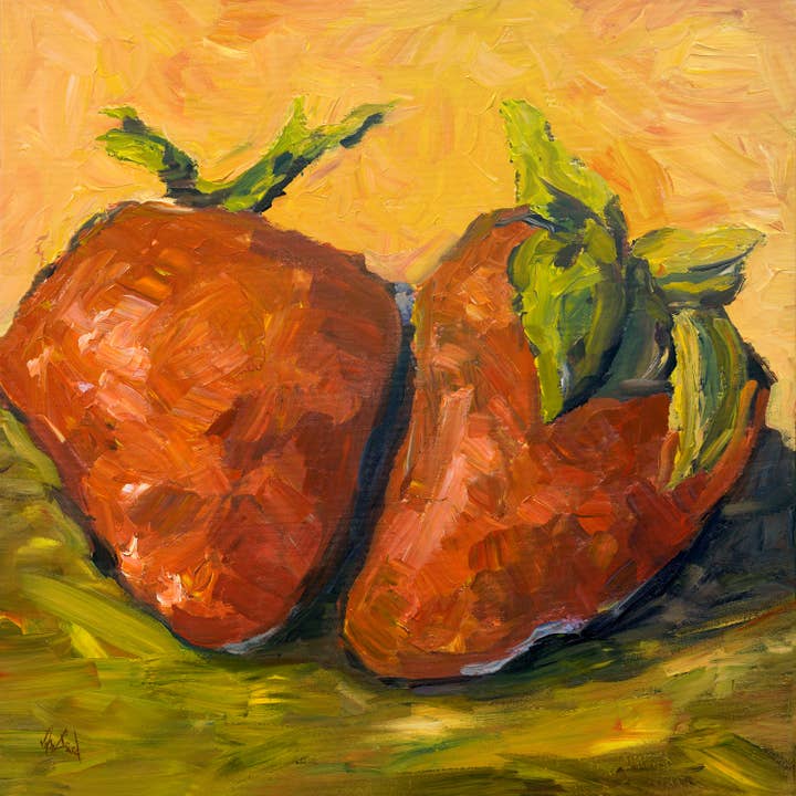 Morangos Impressão Metálica de Alto Brilho por atacado de John Beard Fine Art