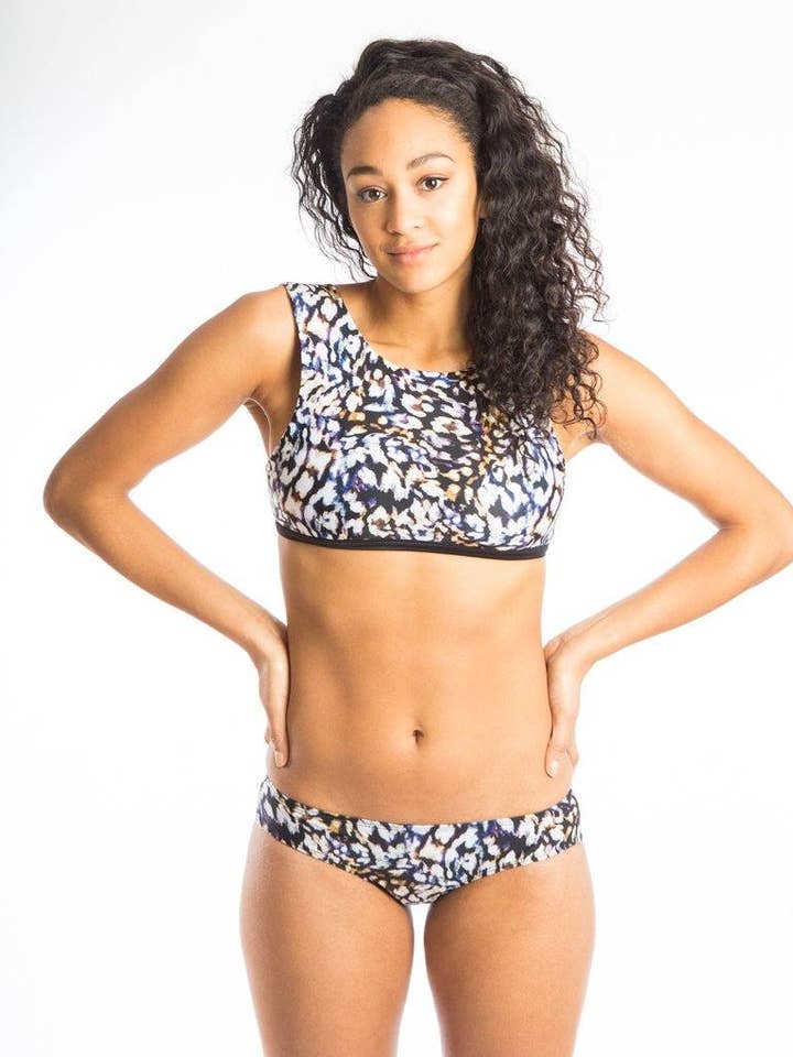 Katie Cut Out Bikini Top - Ruby for wholesale by Sensi Graves Swim