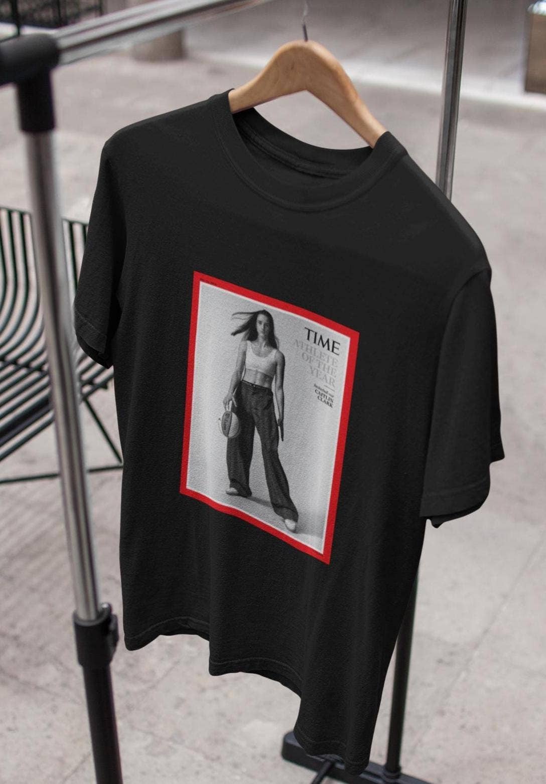 TheKingShirt - Wholesale Graphic Sweatshirt - Women's - Caitlin Clark Time Magazine Tee - Comfortable Graphic Tee3