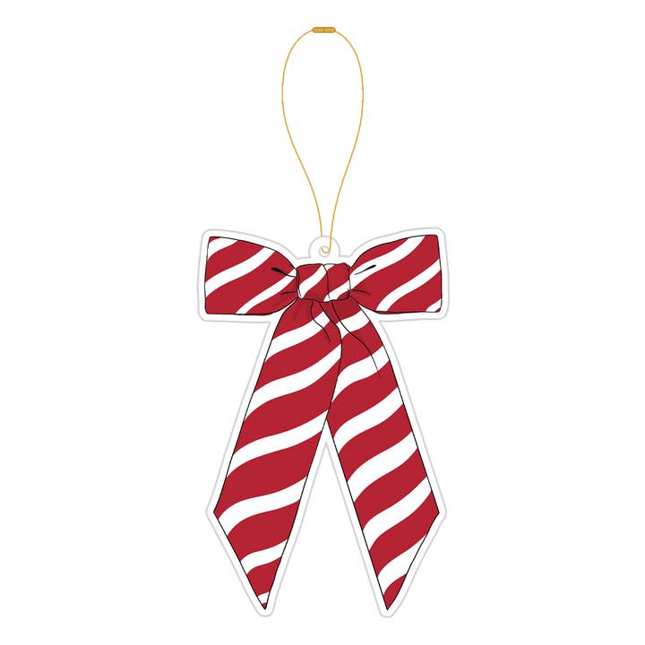 Sammy Gorin LLC – Großhandel Verzierung – Weihnachtsbogen, weißes Acryl-Ornament