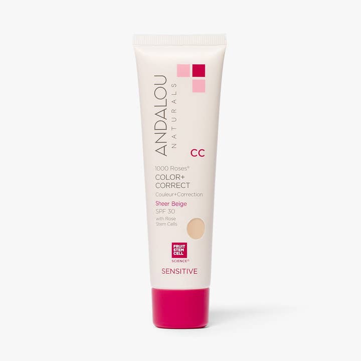 Sensitive 1000 Roses CC Color + Correct Teinte Légère SPF 30 - Beige pour la vente par Andalou